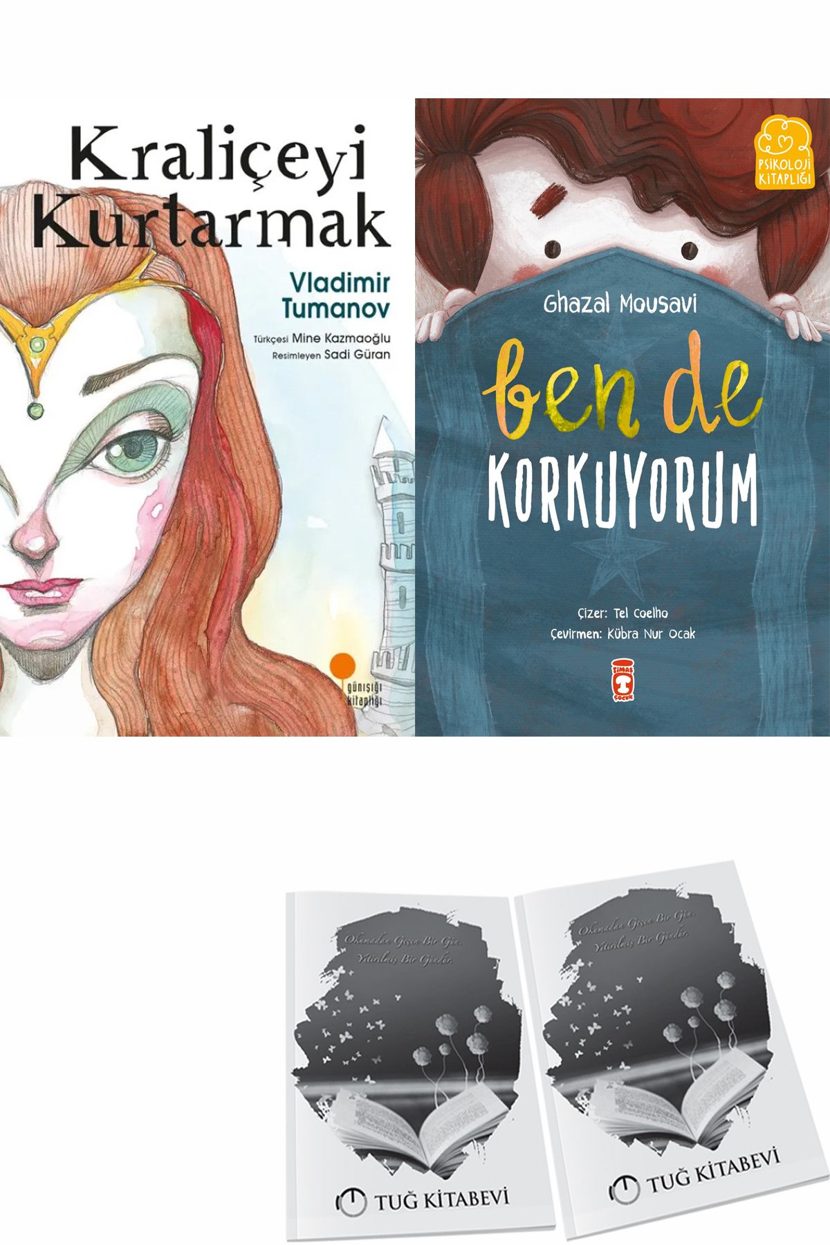 Günışığı Kitaplığı Kraliçeyi Kurtarmak ve Ben de Korkuyorum + Hediyeli