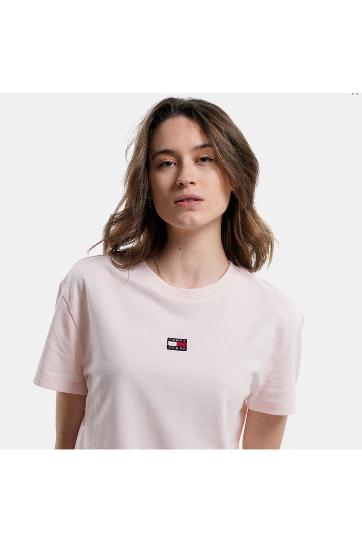 Tommy Hilfiger Sport ""Tommy Hilfiger Kadın TJW BXY Yuvarlak Yaka Nakışlı %100 Pamuk T-Shirt