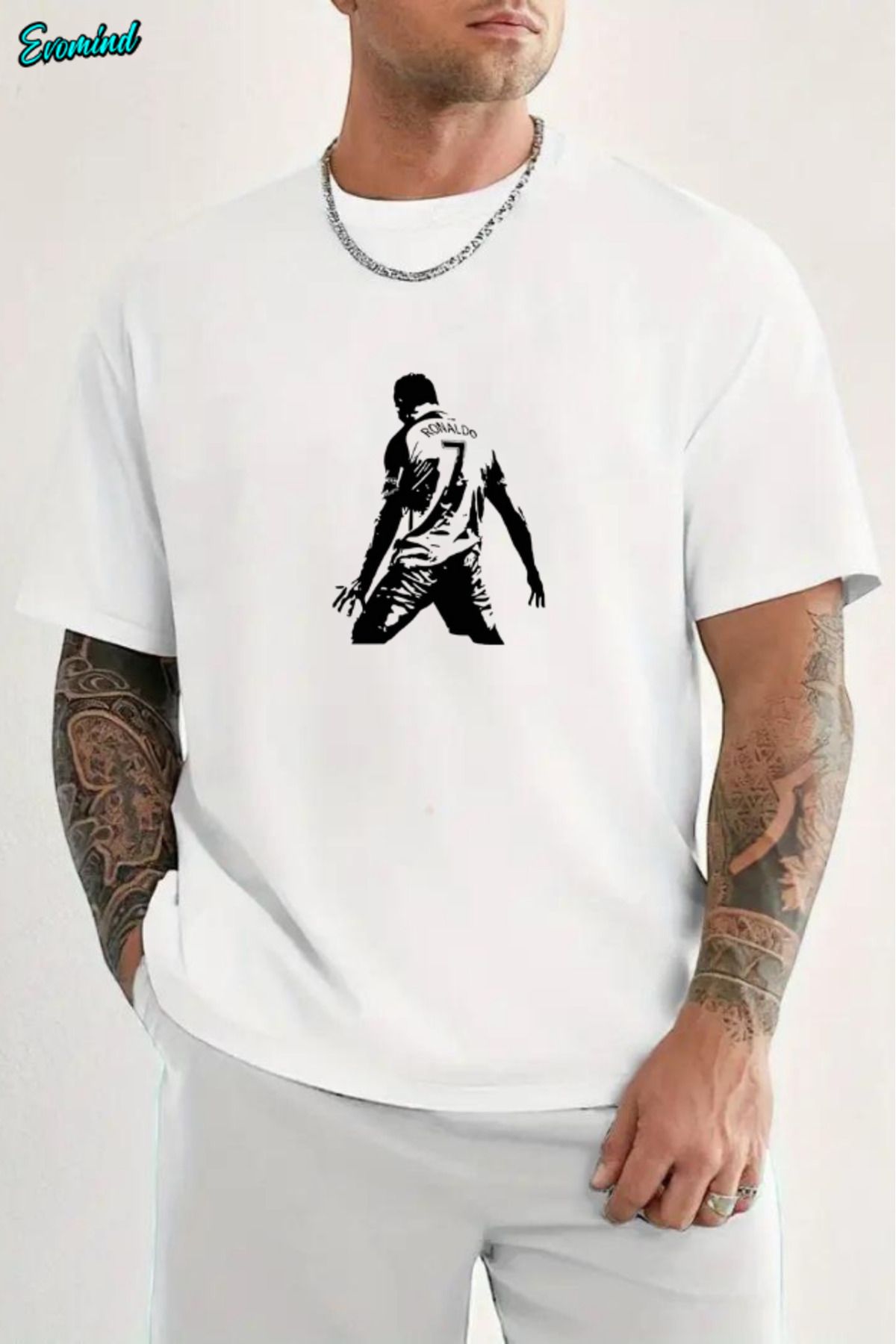 Evomind Ronaldo Baskılı Unisex T-shirt