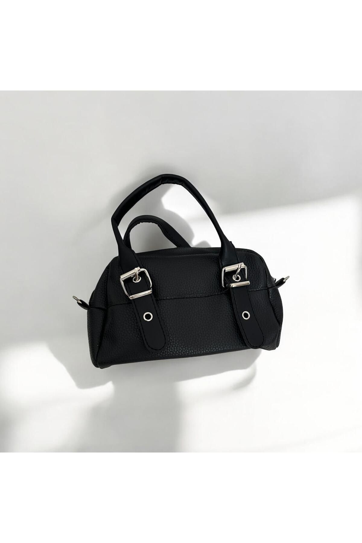bagbag kadın gümüş detaylı el ve çapraz çanta