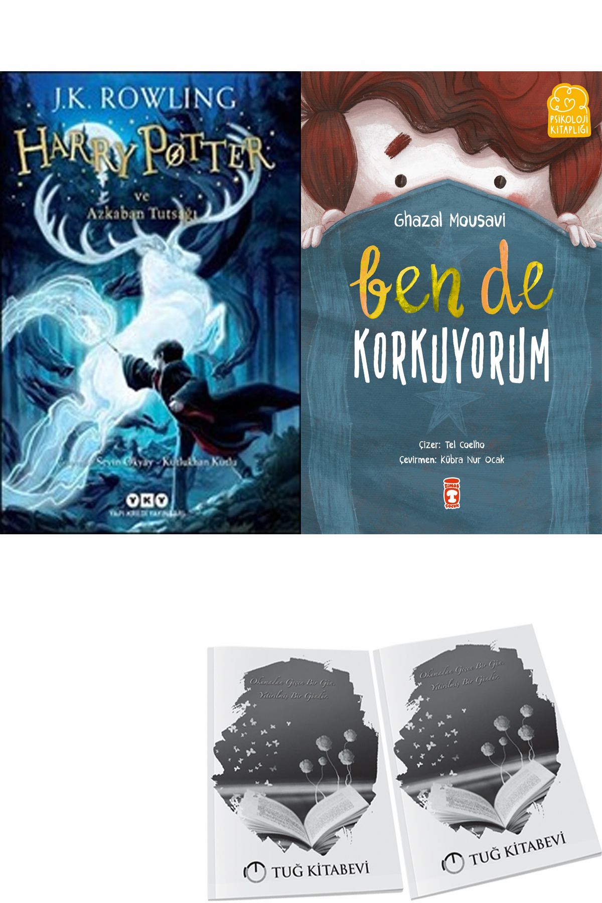 Yapı Kredi Yayınları Harry Potter ve Azkaban Tutsağı ve Ben de Korkuyorum + Hediyeli