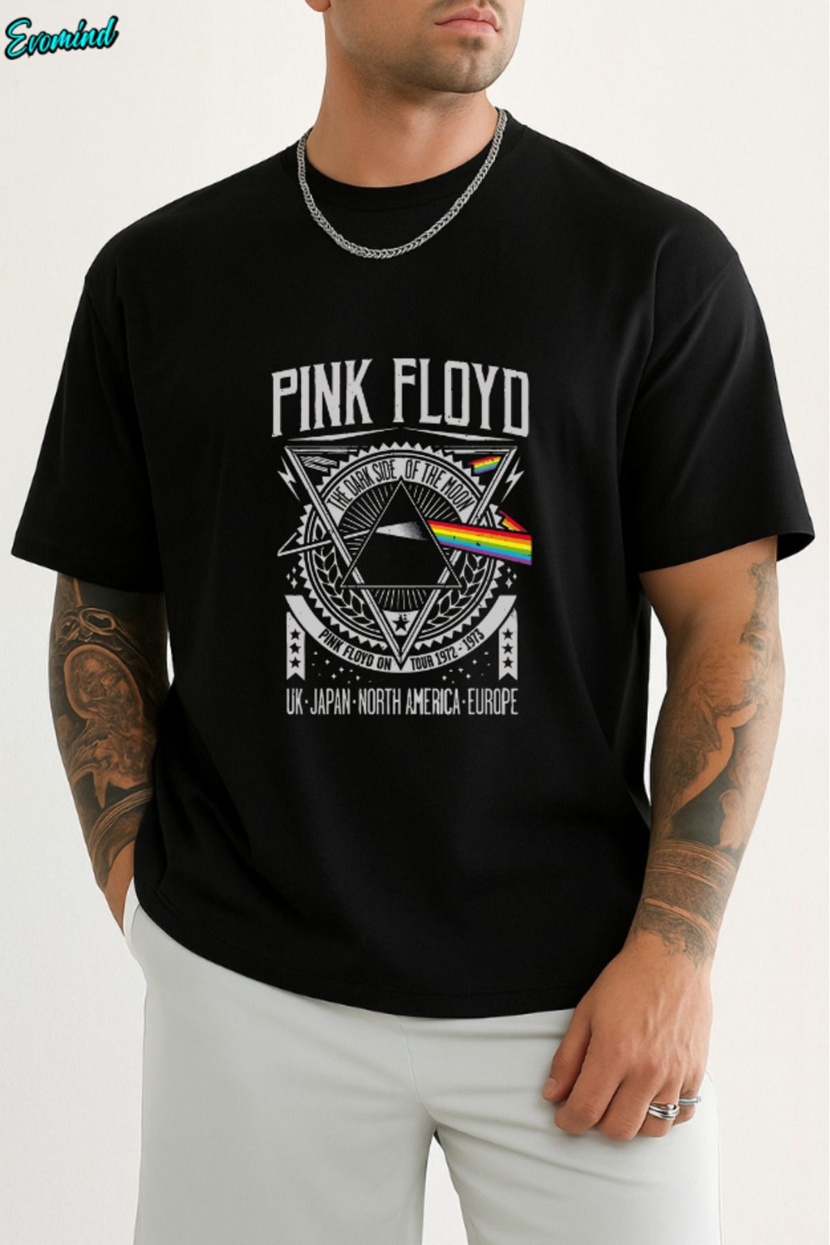 Evomind Pink Floyd Baskılı Unisex T-shirt