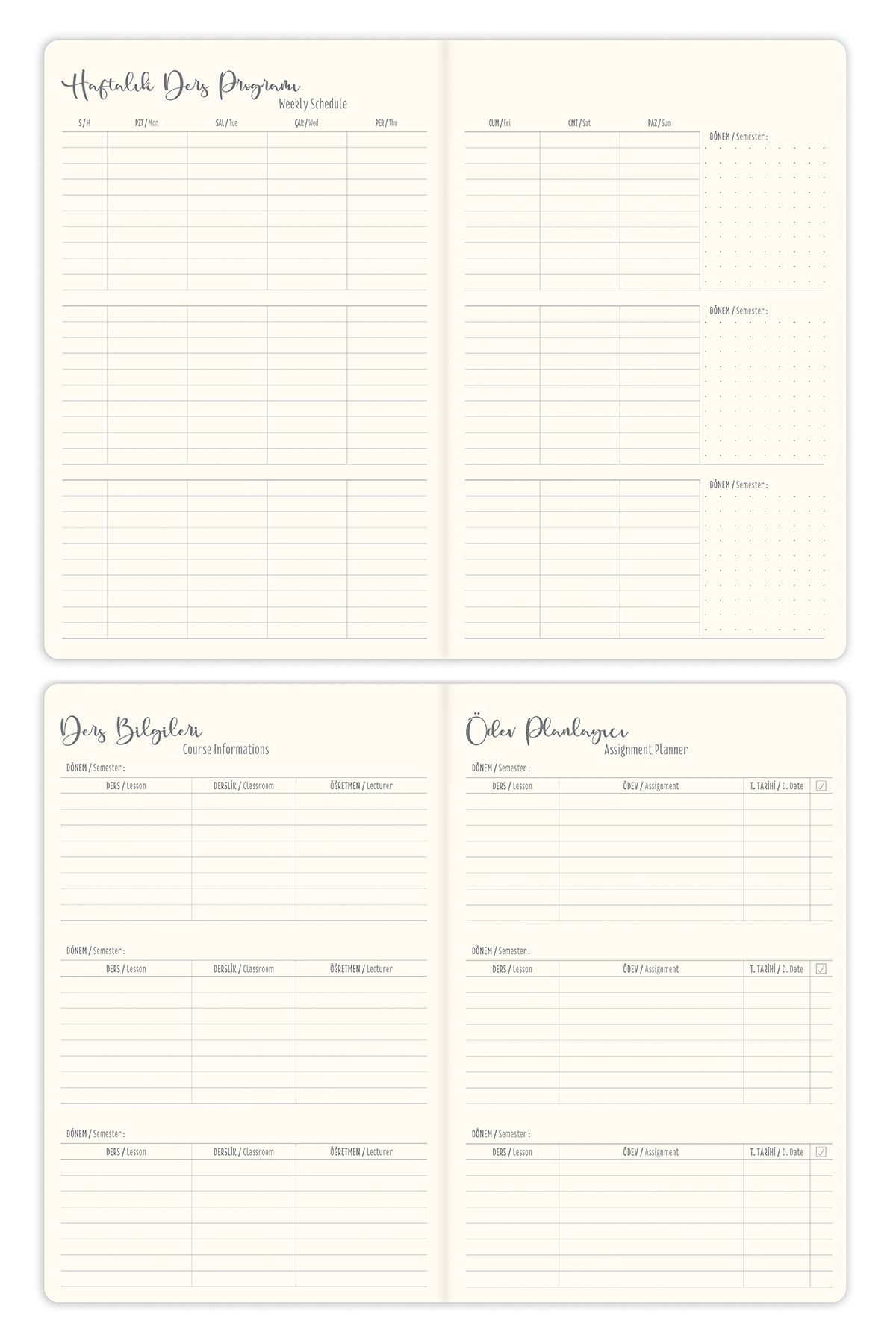 Matt Notebook-Agendă academică A5 din in 2025-2026 15x21 cm - 17 luni roz 8