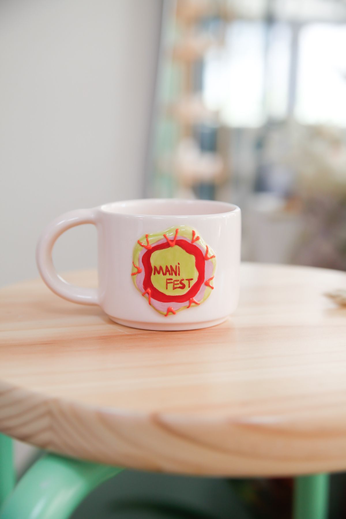 his ceramic Manifest Motto Serisi El Yapımı Seramik mug