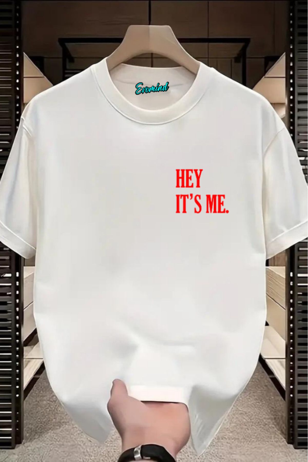 Evomind Hey It's Me Baskılı Unisex T-shirt