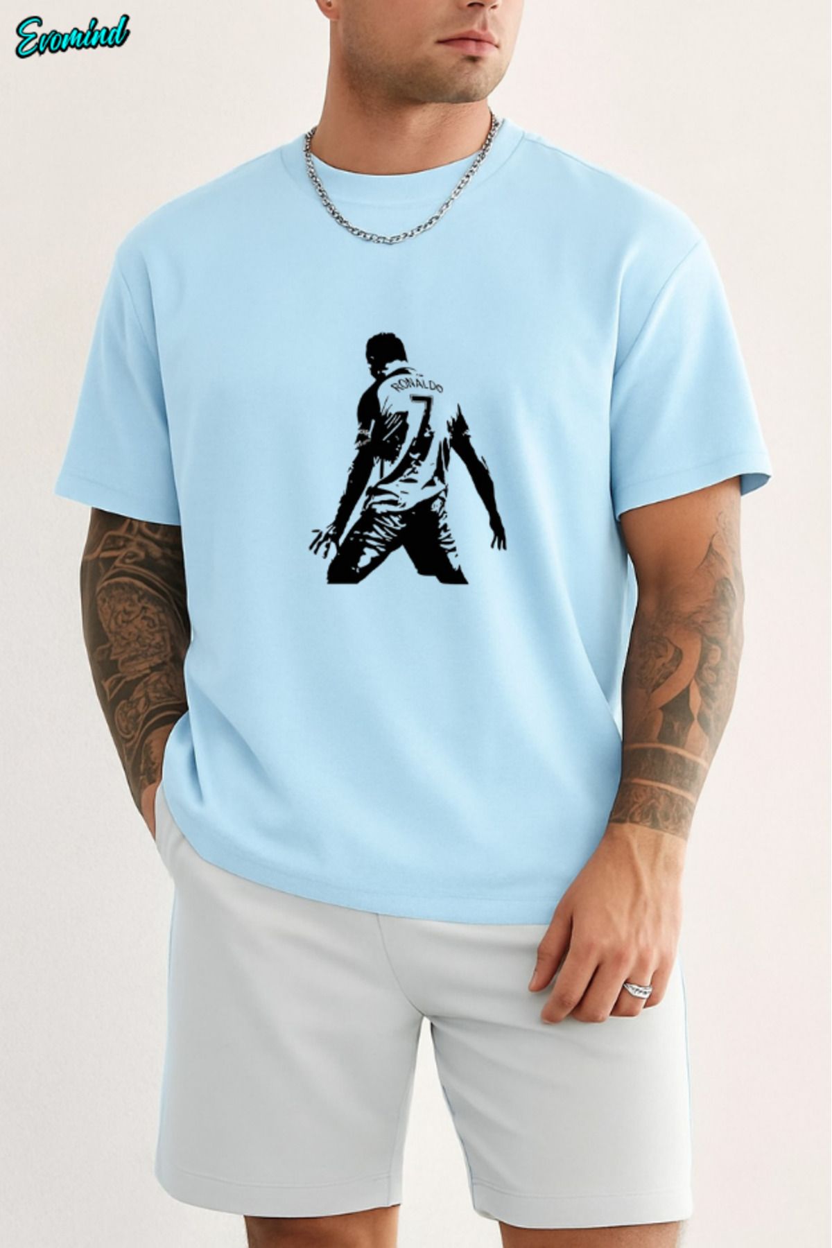Evomind Ronaldo Baskılı Unisex T-shirt