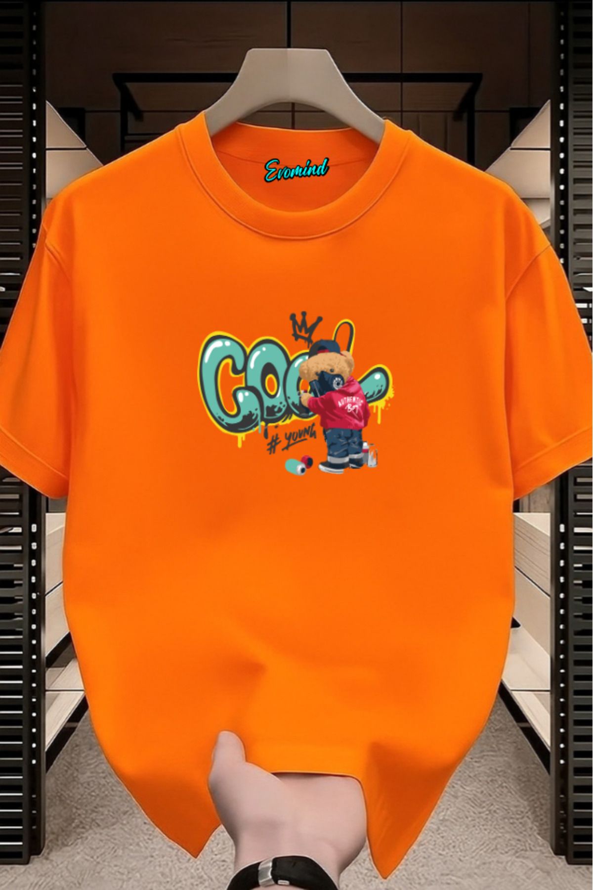 Evomind Cool Ayı Baskılı Unisex T-shirt
