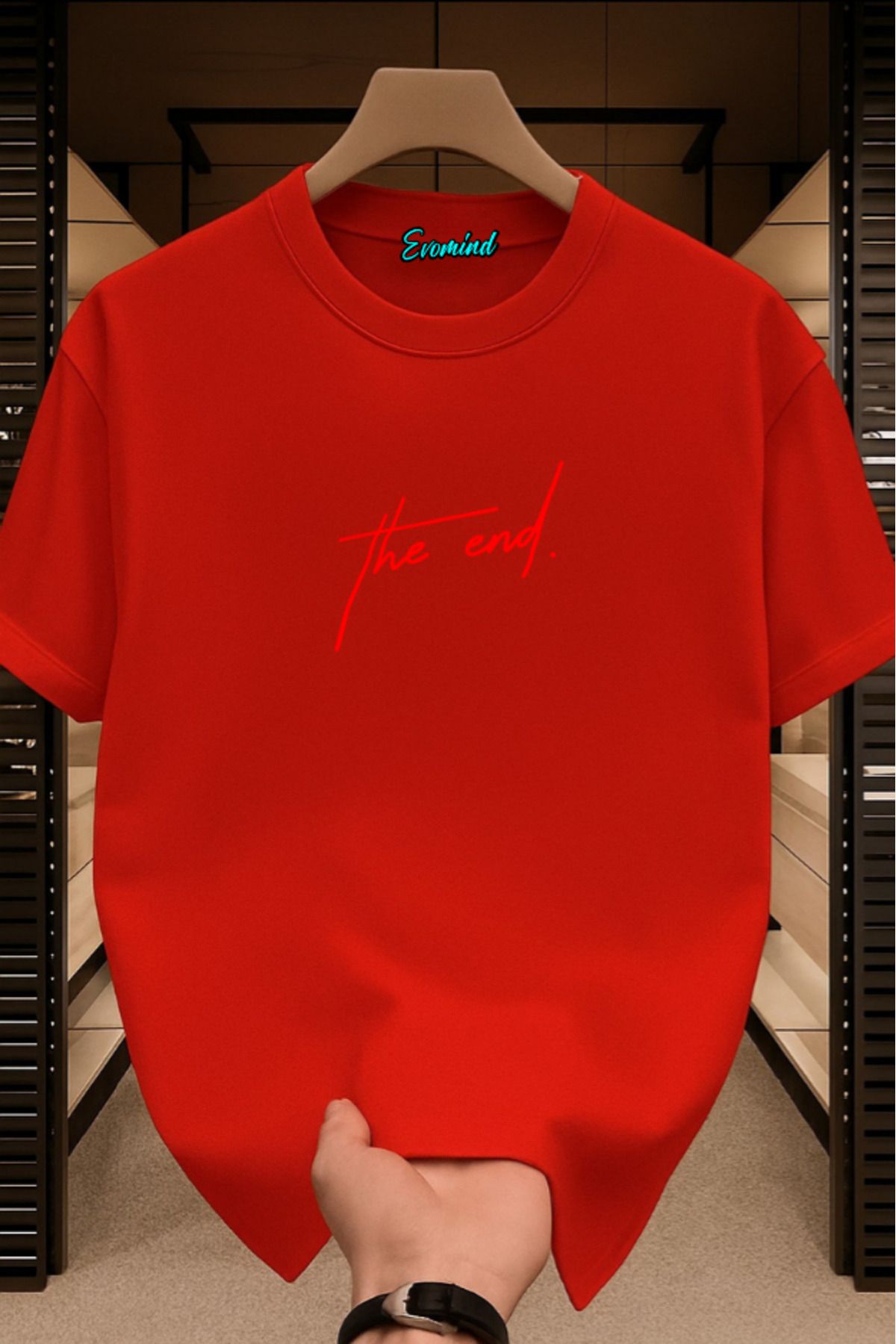 Evomind The End Baskılı Unisex T-shirt