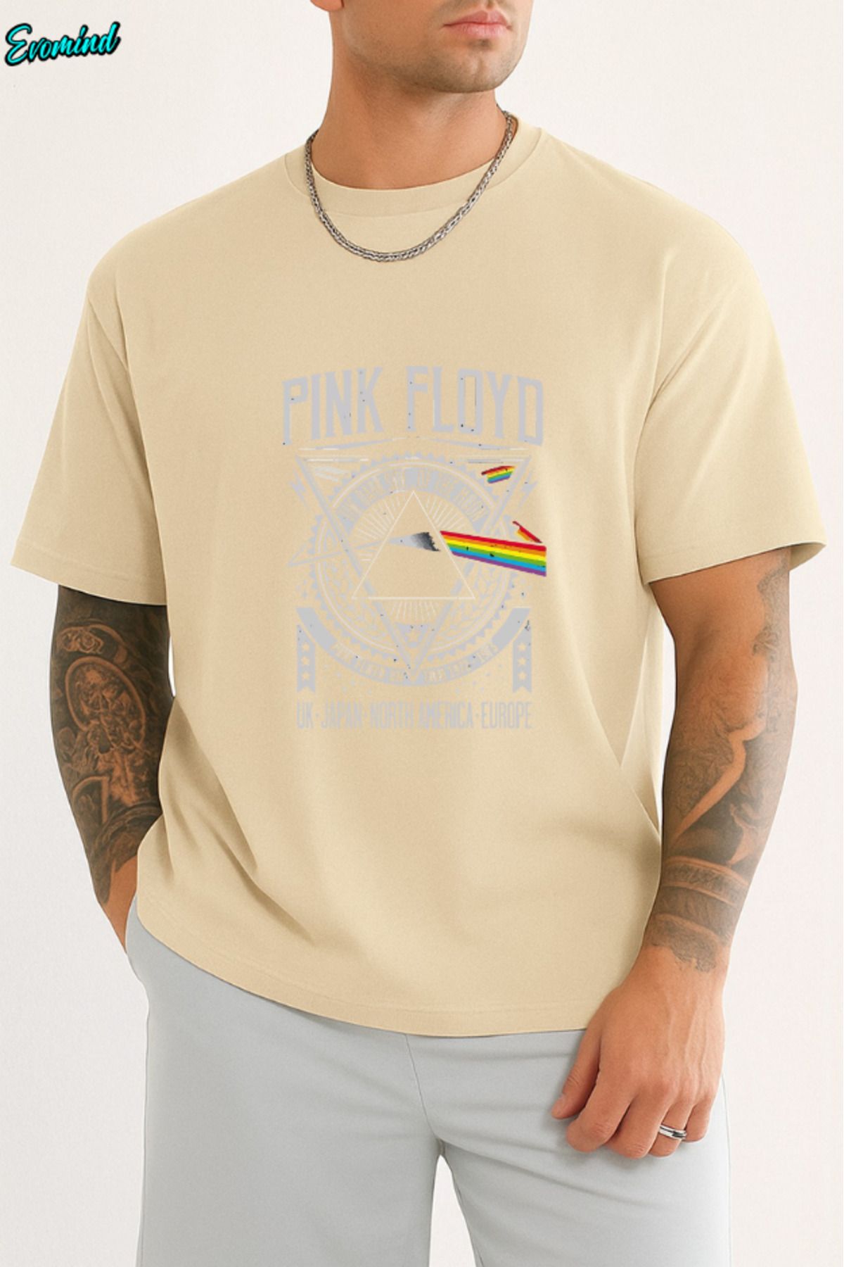 Evomind Pink Floyd Baskılı Unisex T-shirt
