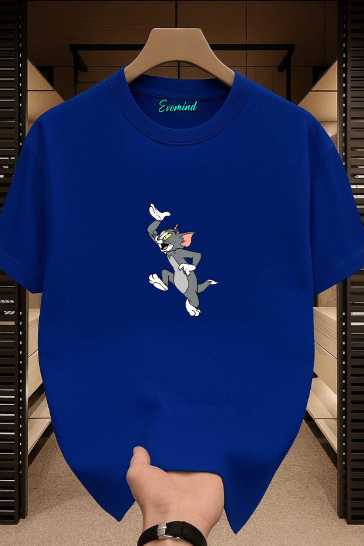Evomind Çizgi Karakter Baskılı Unisex T-shirt