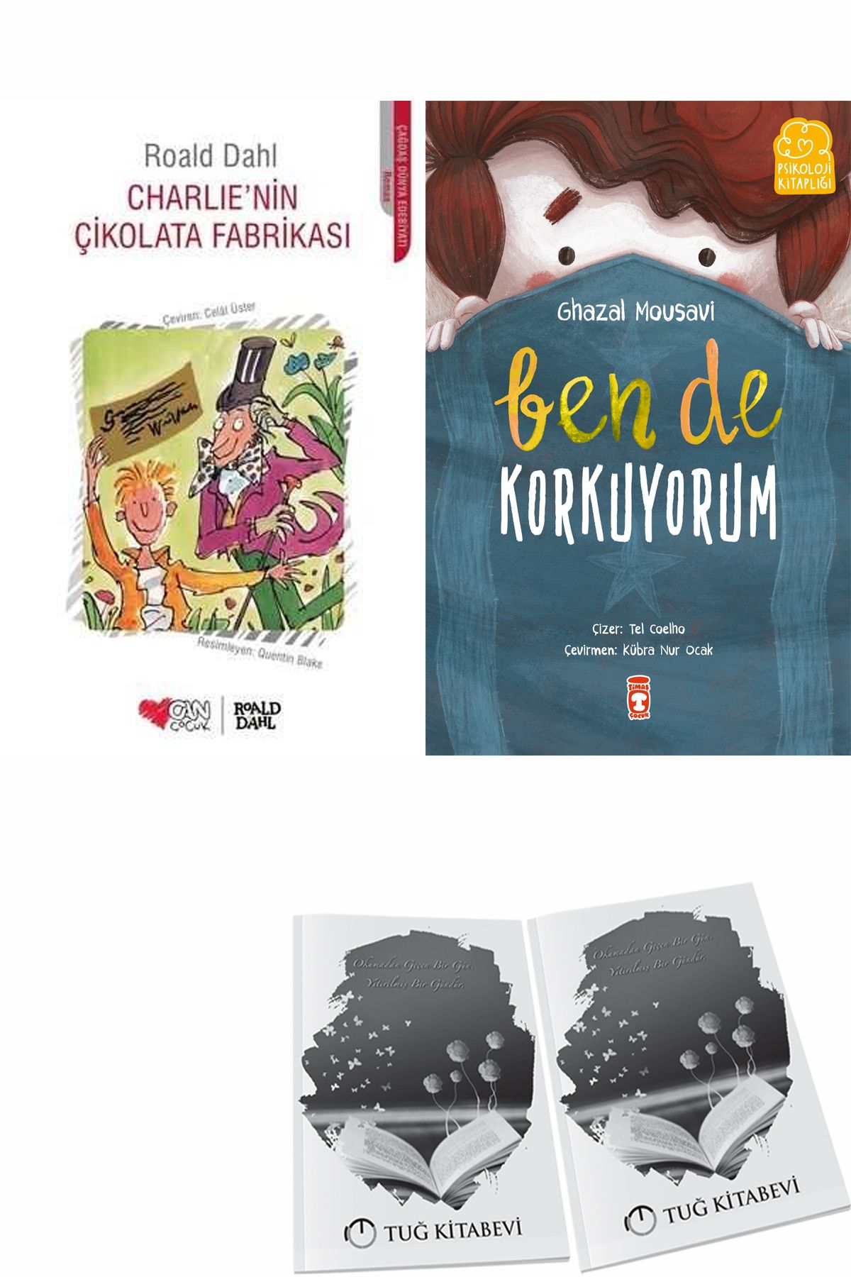 Can Yayınları Charlie’nin Çikolata Fabrikası ve Ben de Korkuyorum + Hediyeli