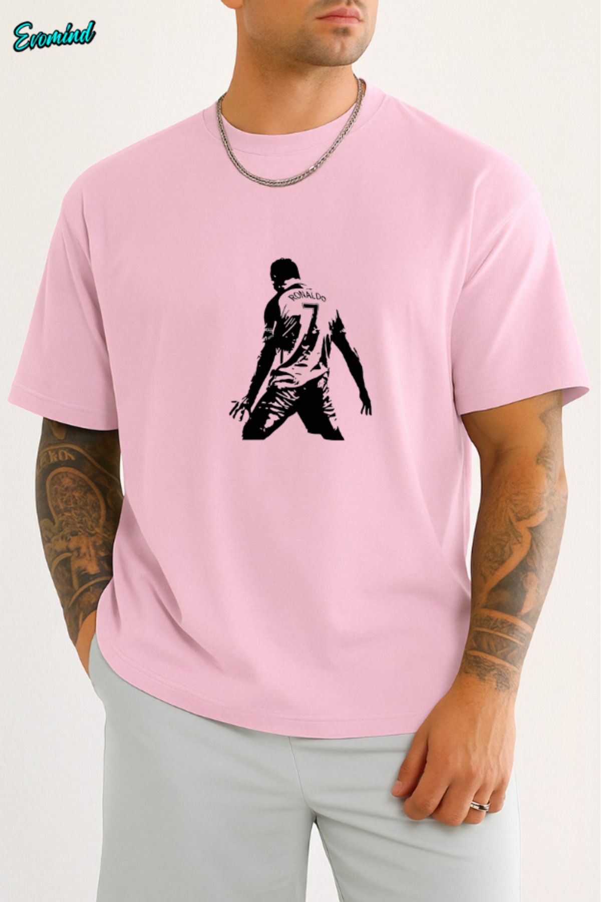 Evomind Ronaldo Baskılı Unisex T-shirt