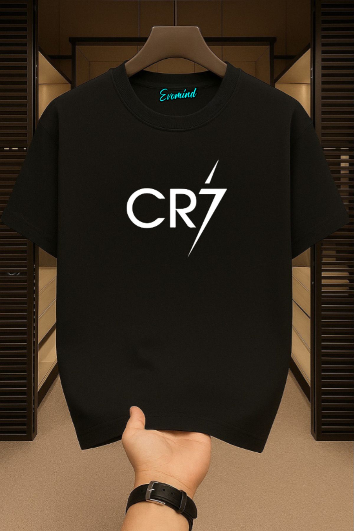 Evomind CR7 Baskılı Unisex T-shirt