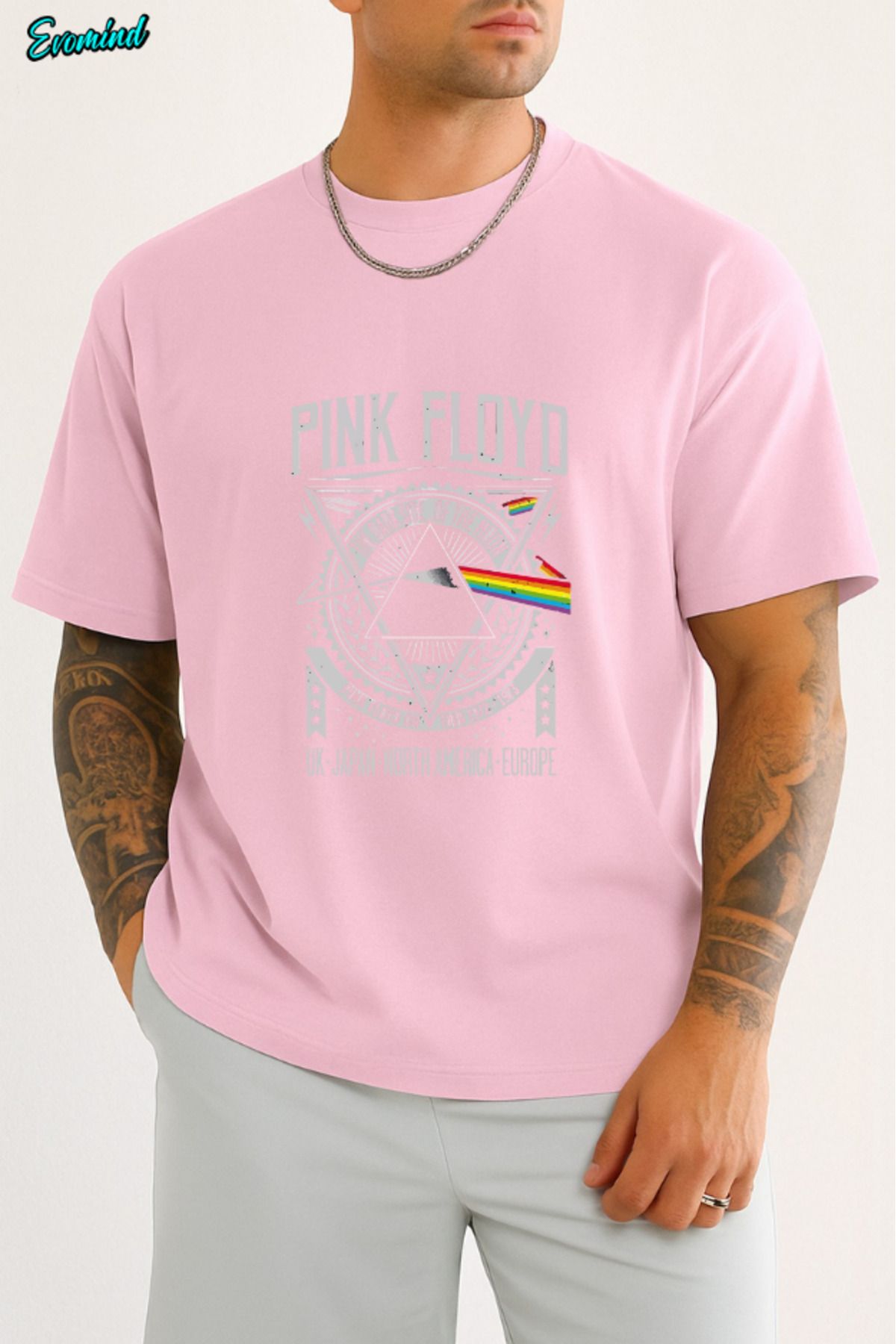Evomind Pink Floyd Baskılı Unisex T-shirt