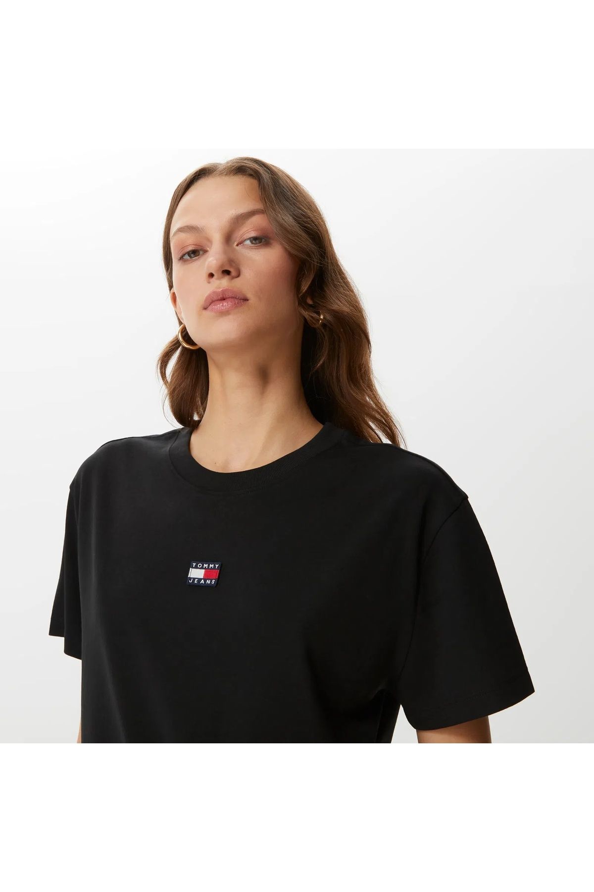 Tommy Hilfiger Sport ""Tommy Hilfiger Kadın TJW BXY Yuvarlak Yaka Nakışlı %100 Pamuk T-Shirt
