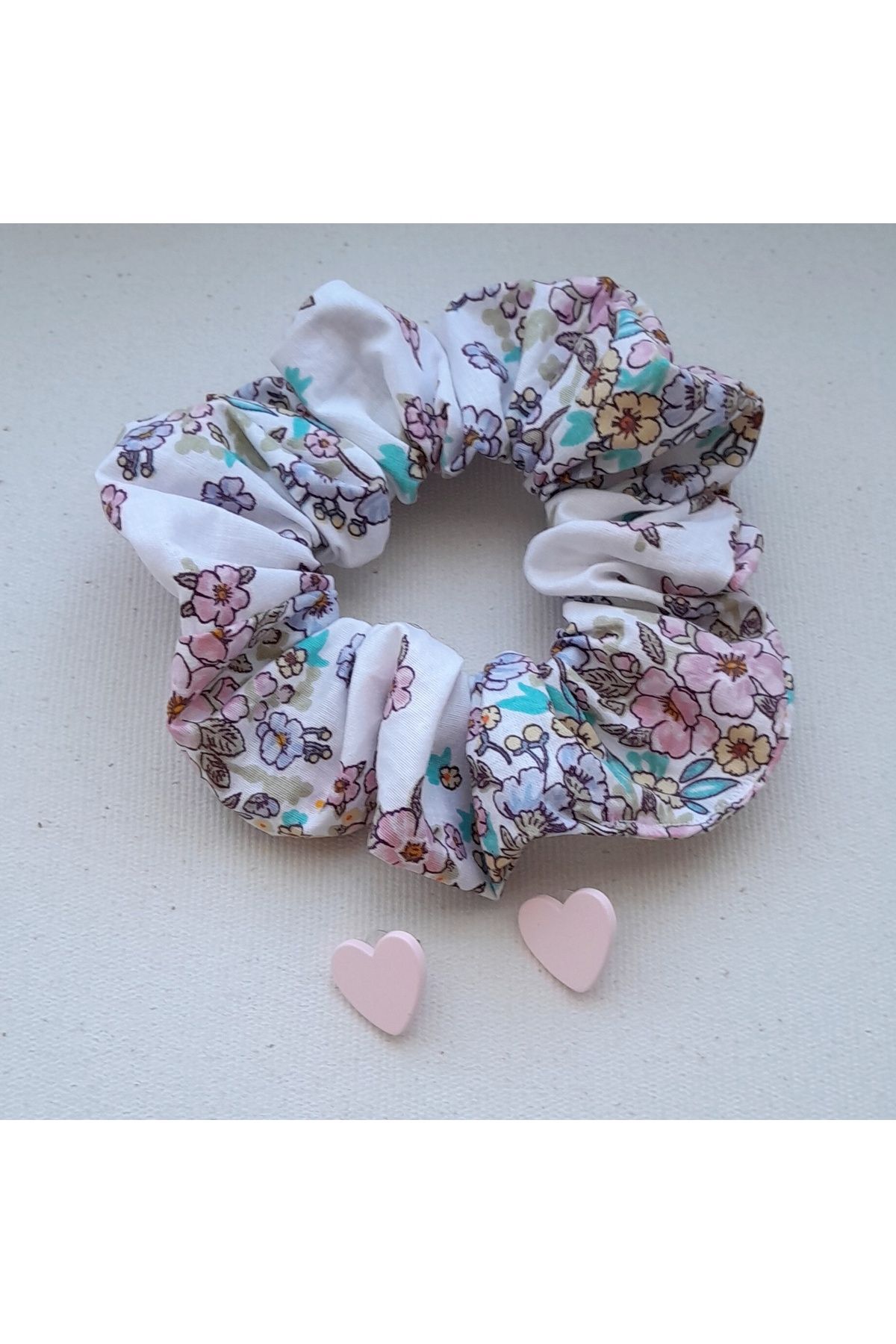 FASHION Scrunchie saç tokası ve küpeler seti