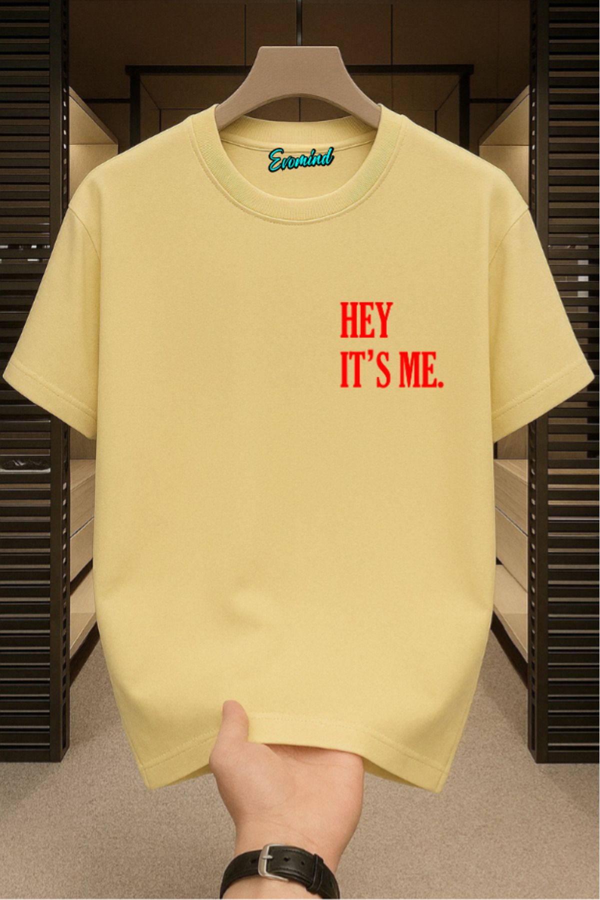 Evomind Hey It's Me Baskılı Unisex T-shirt
