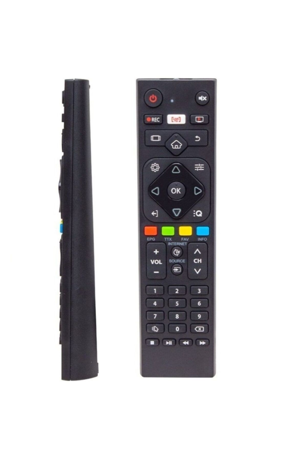 Digielektro Hi-Level HL55UAL402 Hi-Level HL40DLK13-TNR Android LED Tv Kumanda Beyaz Tuş