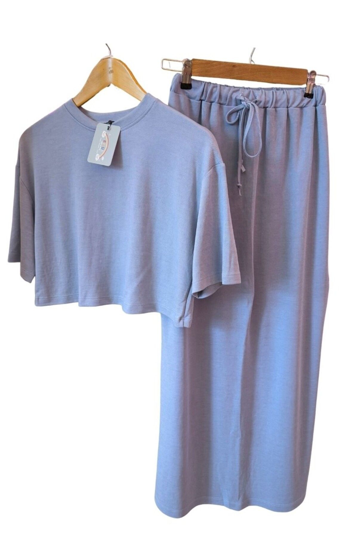 Eylüş Kids Mom Spor Basic Tişört Etek Takım