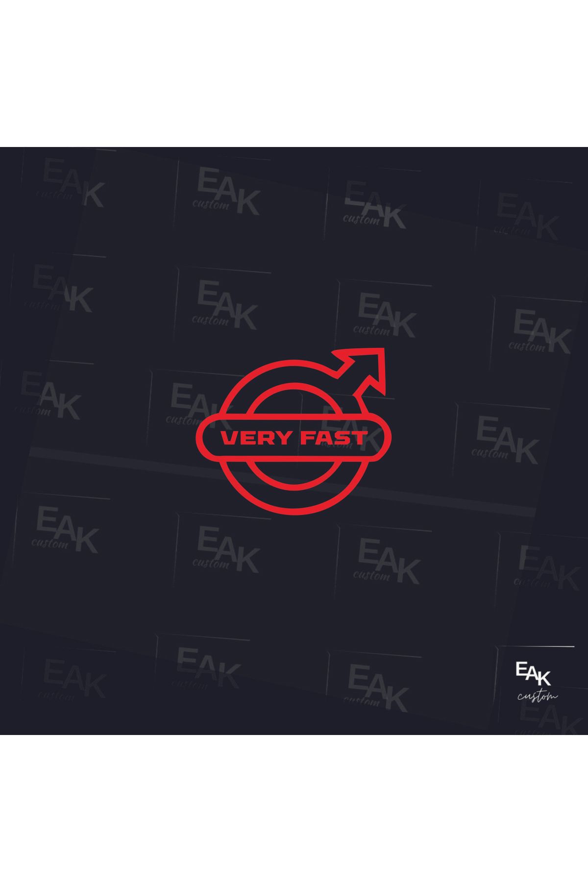 eakcustom VERY FAST oto sticker (10cm x 8cm)