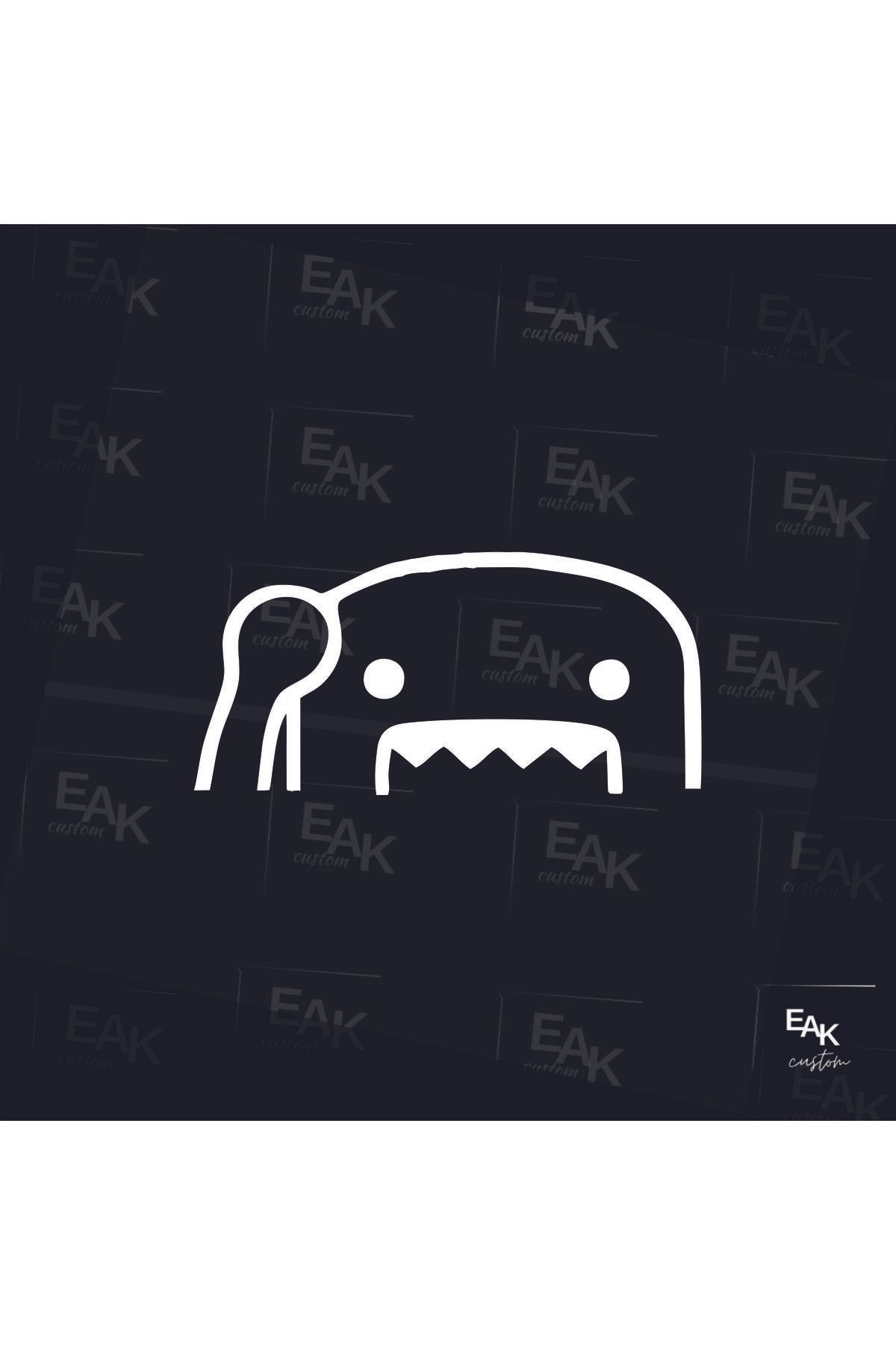 eakcustom CANAVAR oto sticker (17cm x 8cm)