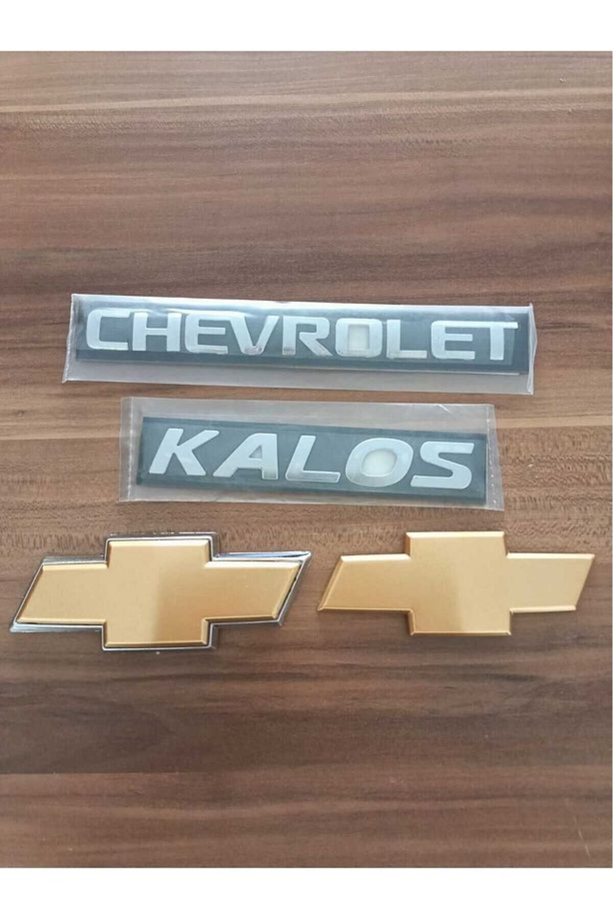 restinal Kalos Hactback ÖN+ARKA ARMA +KALOS+CHEVROLET YAZI 2003-2008 Arka Arma Logo Amblem 4 LÜ SET