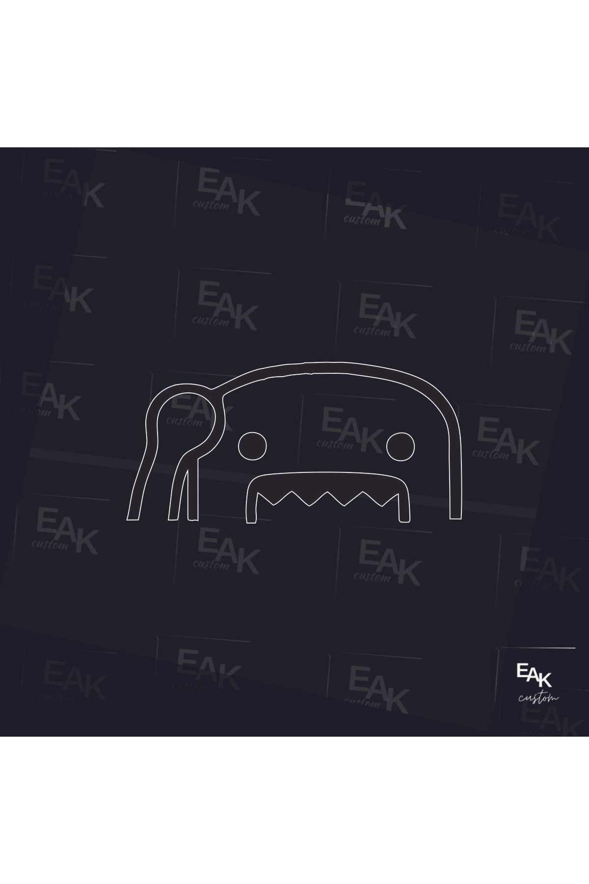 eakcustom CANAVAR oto sticker (17cm x 8cm)