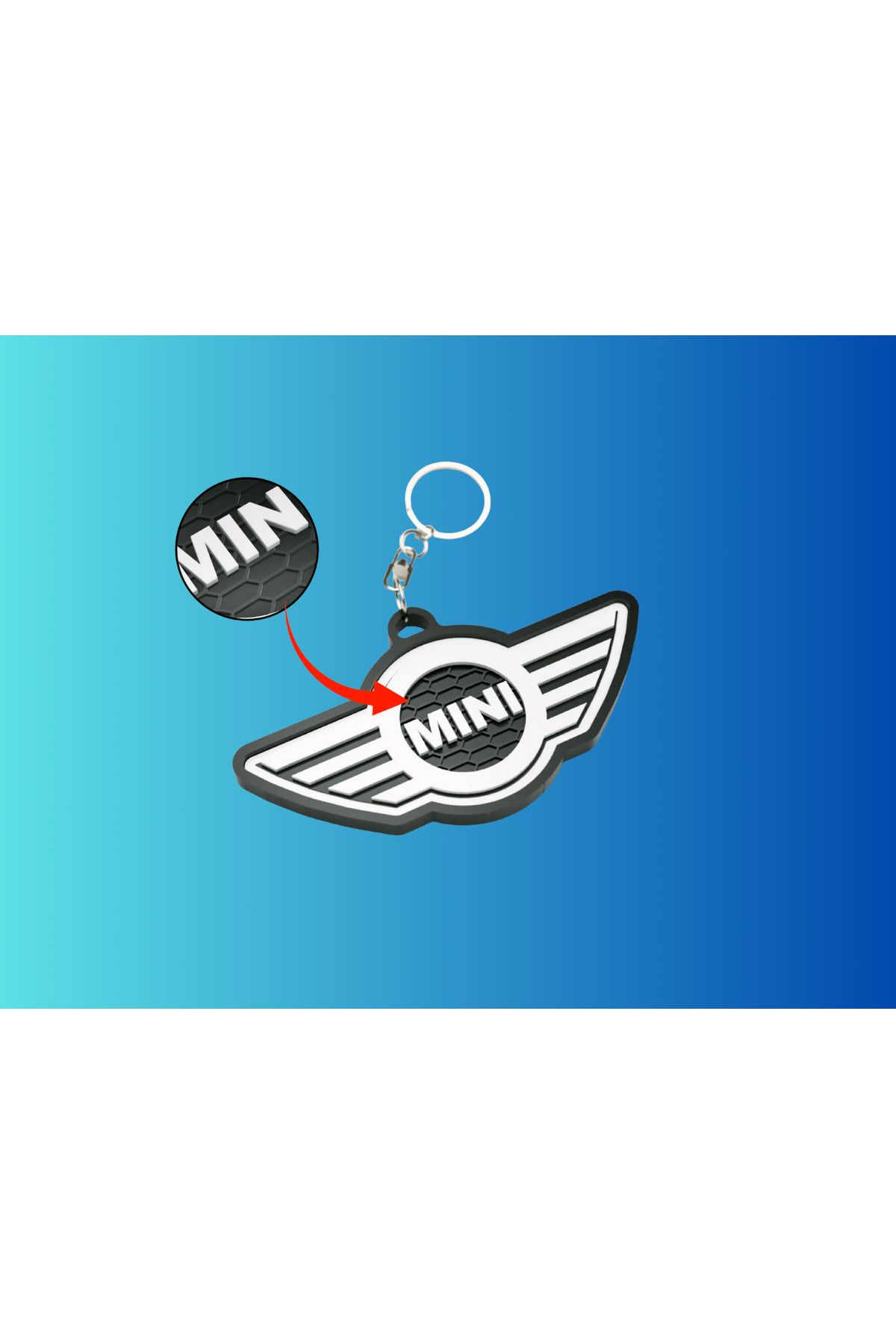 YMK Mini Cooper Araba Anahtarlığı