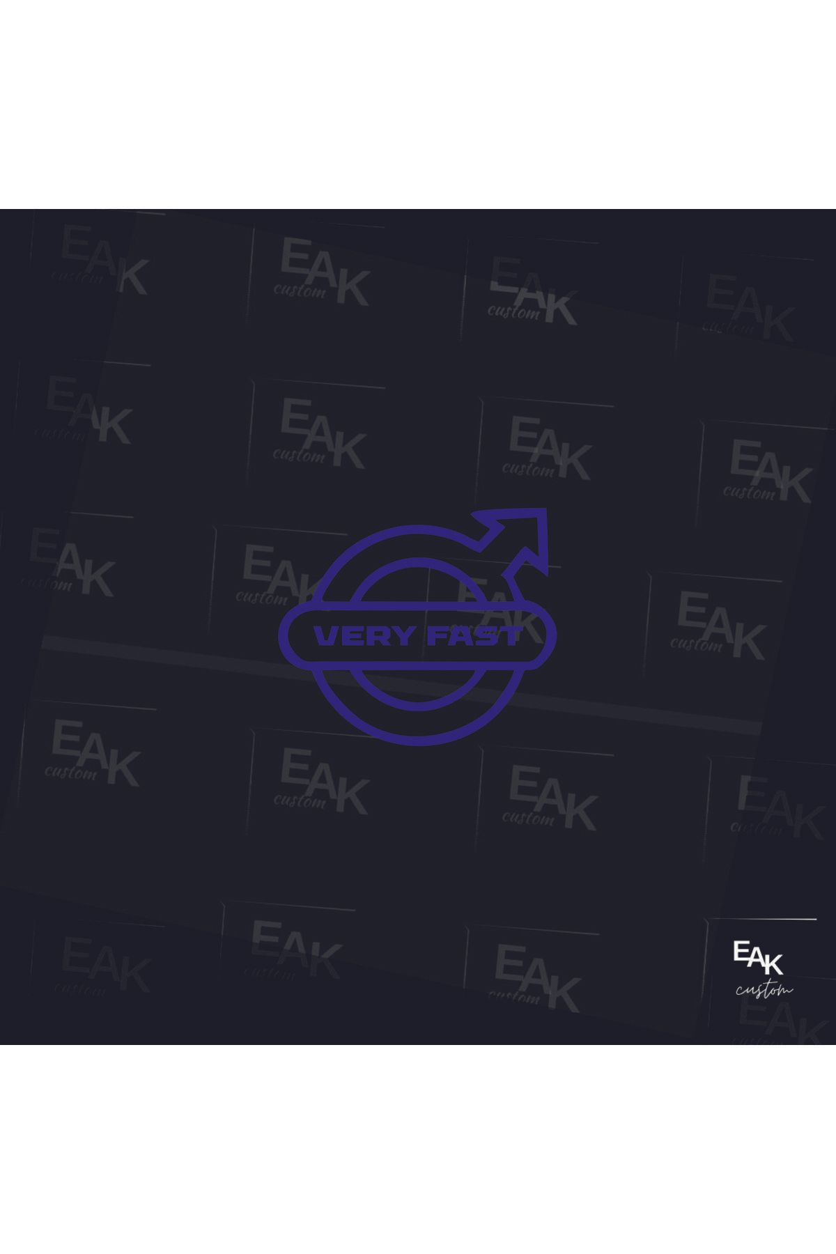 eakcustom VERY FAST oto sticker (10cm x 8cm)