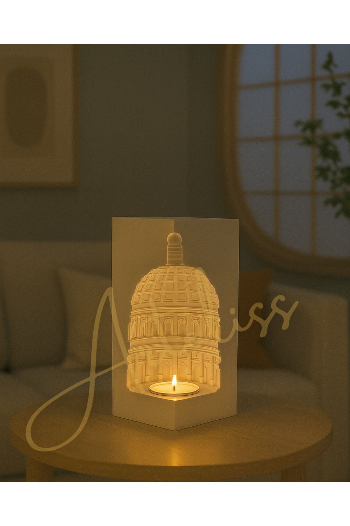 Arteliss Avrupai Tarz Roma Tapınağı Dekoratif Obje Tealight