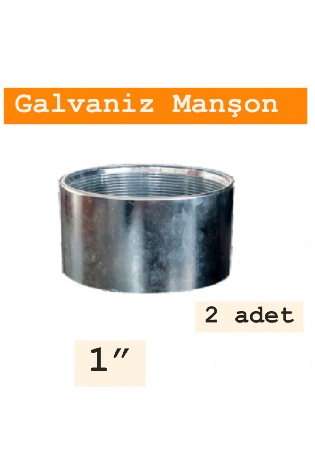 SFS 1” Galvanizli Manşon – 2 Adet