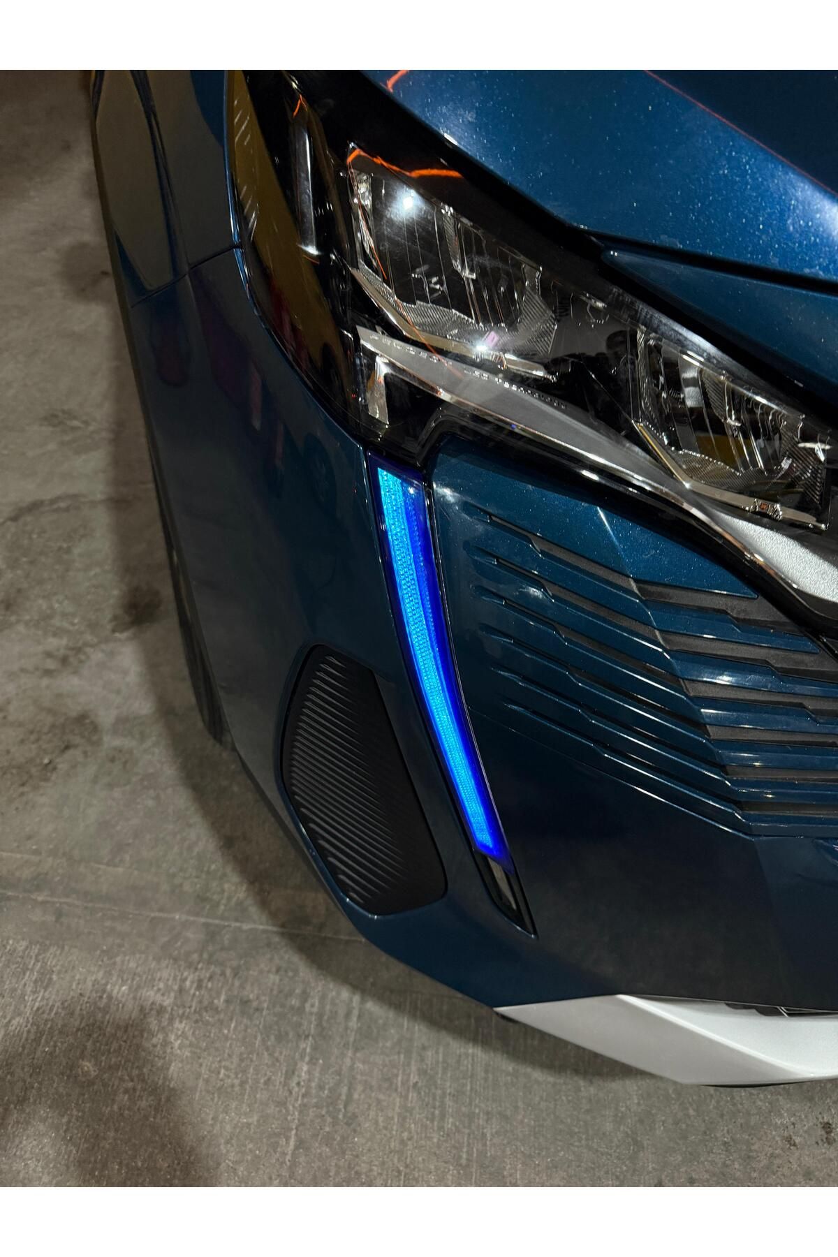 Peugeot 3008 Far Sticker Set Mavi