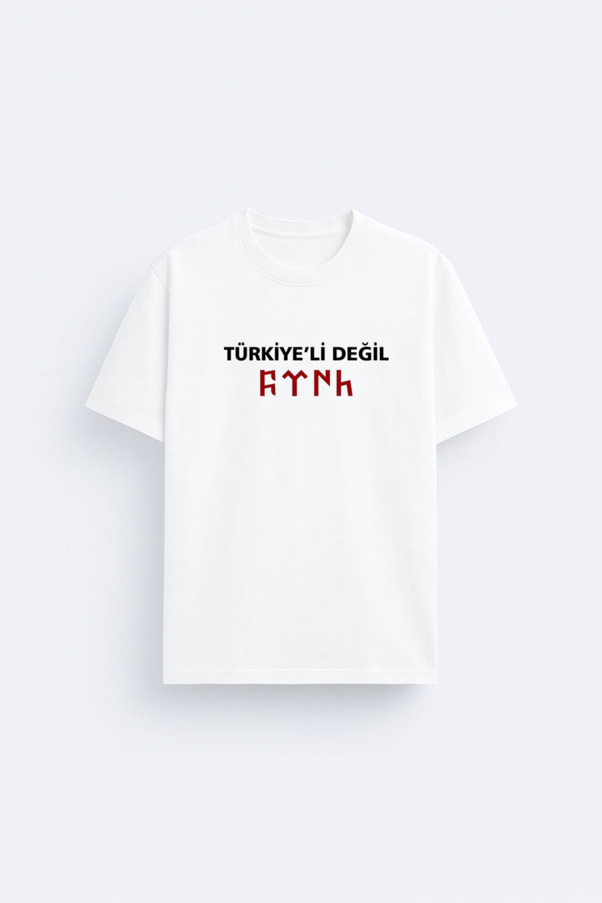 sielta Türkiyeli Değil Türk Baskılı Bisiklet Yaka Kadın Erkek Çocuk Tişört T-shirt