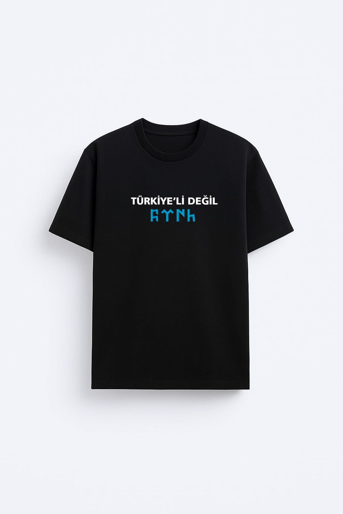 sielta Türkiyeli Değil Türk Baskılı Bisiklet Yaka Kadın Erkek Çocuk Tişört T-shirt