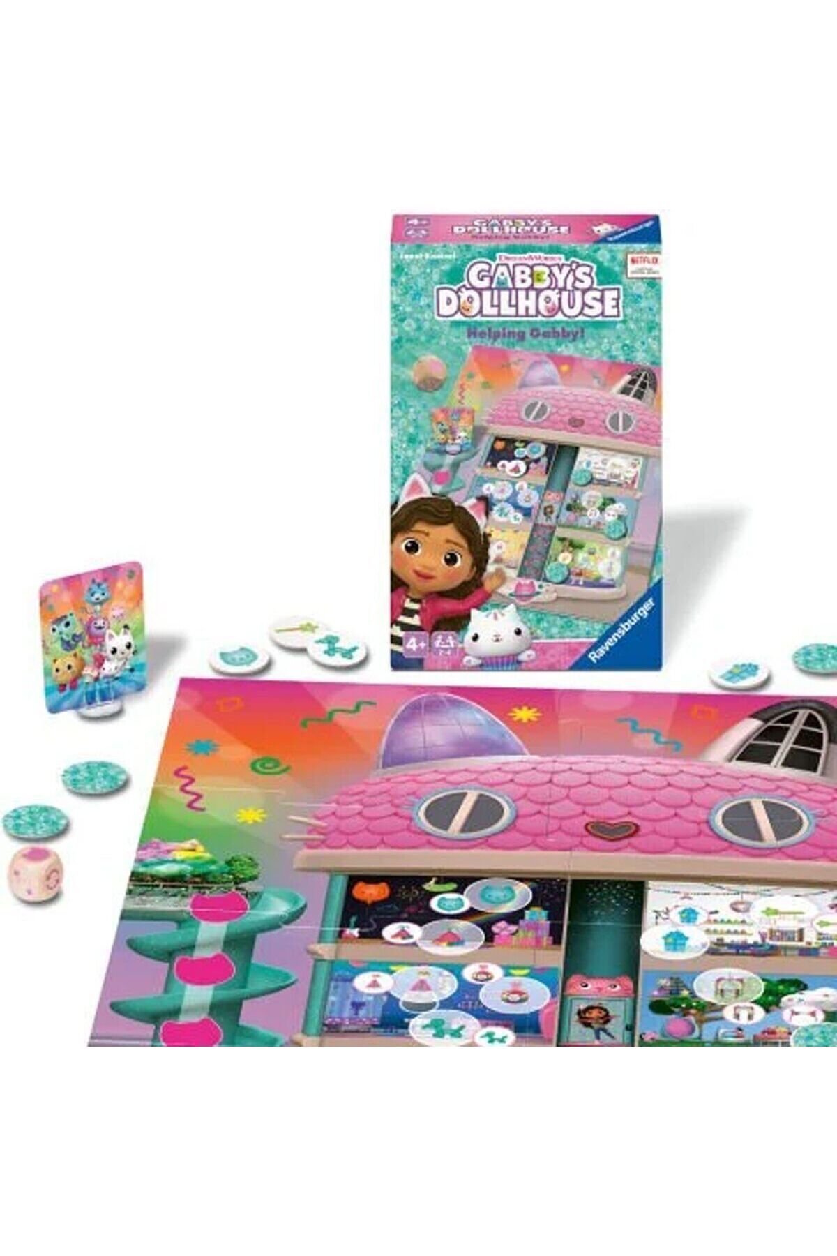 Easy Tedarik 248100 Ravensburger - Gabbys Dollhouse - Seyahat Boy Kutu Oyunu