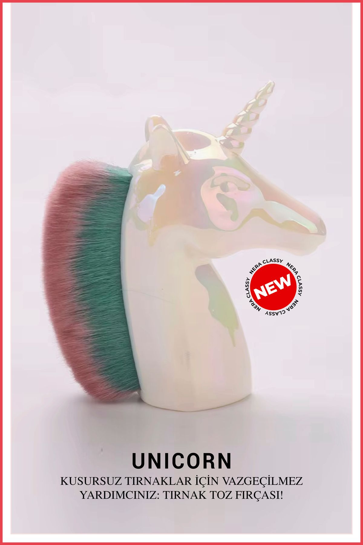 Nera Classy UNİCORN MODEL TIRNAK TOZ FIRÇASI