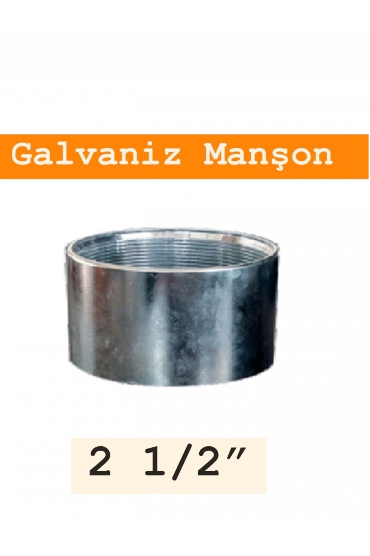 SFS 2 1/2” Galvanizli Manşon – 1 Adet
