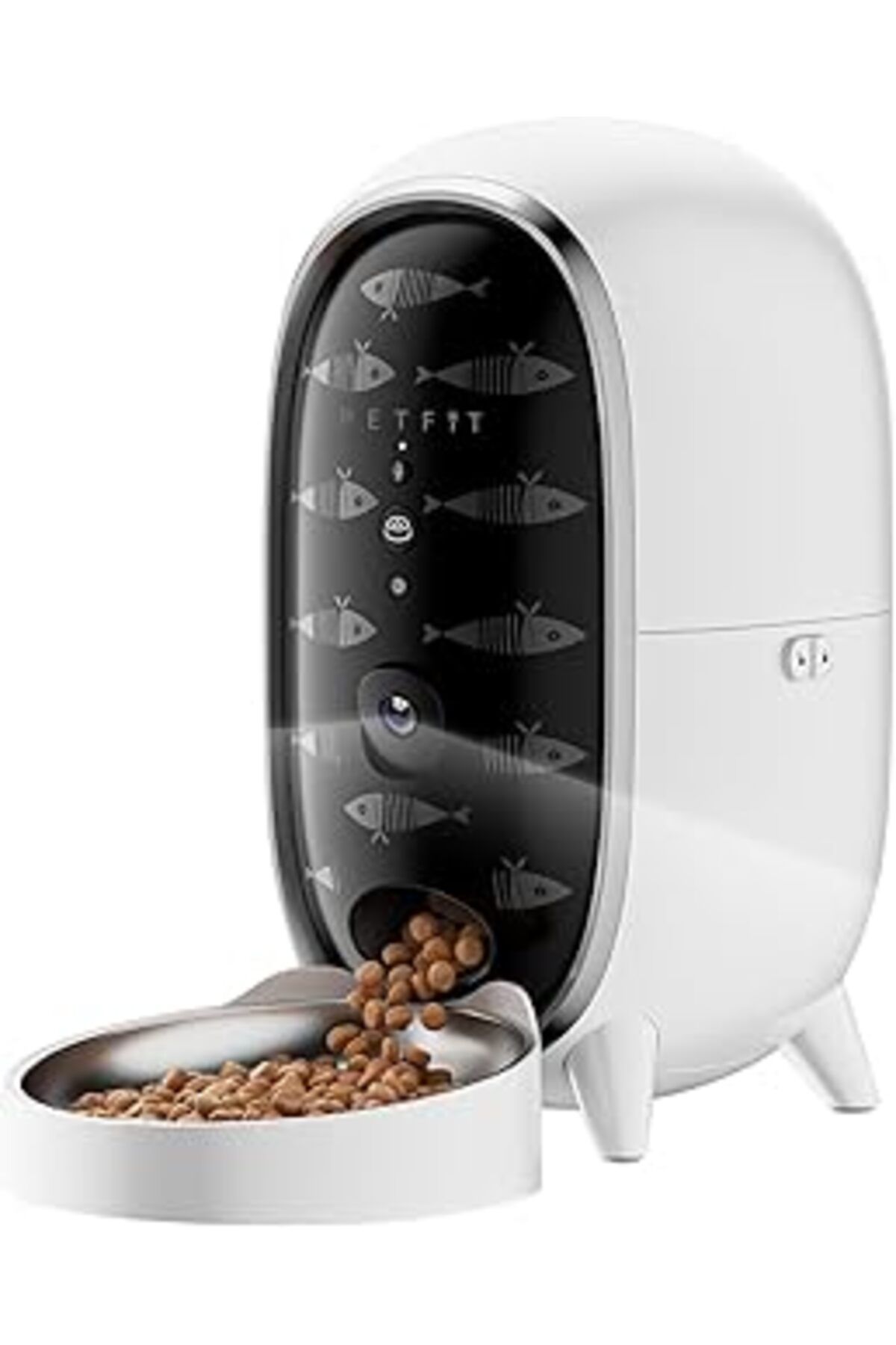 Mu Art Ahşap Petfit Meow Pure Akıllı Otomatik Kedi Mama Kabı, 3L Kapasiteli, Wifi Kameralı, Mobil Uygulama Kontr