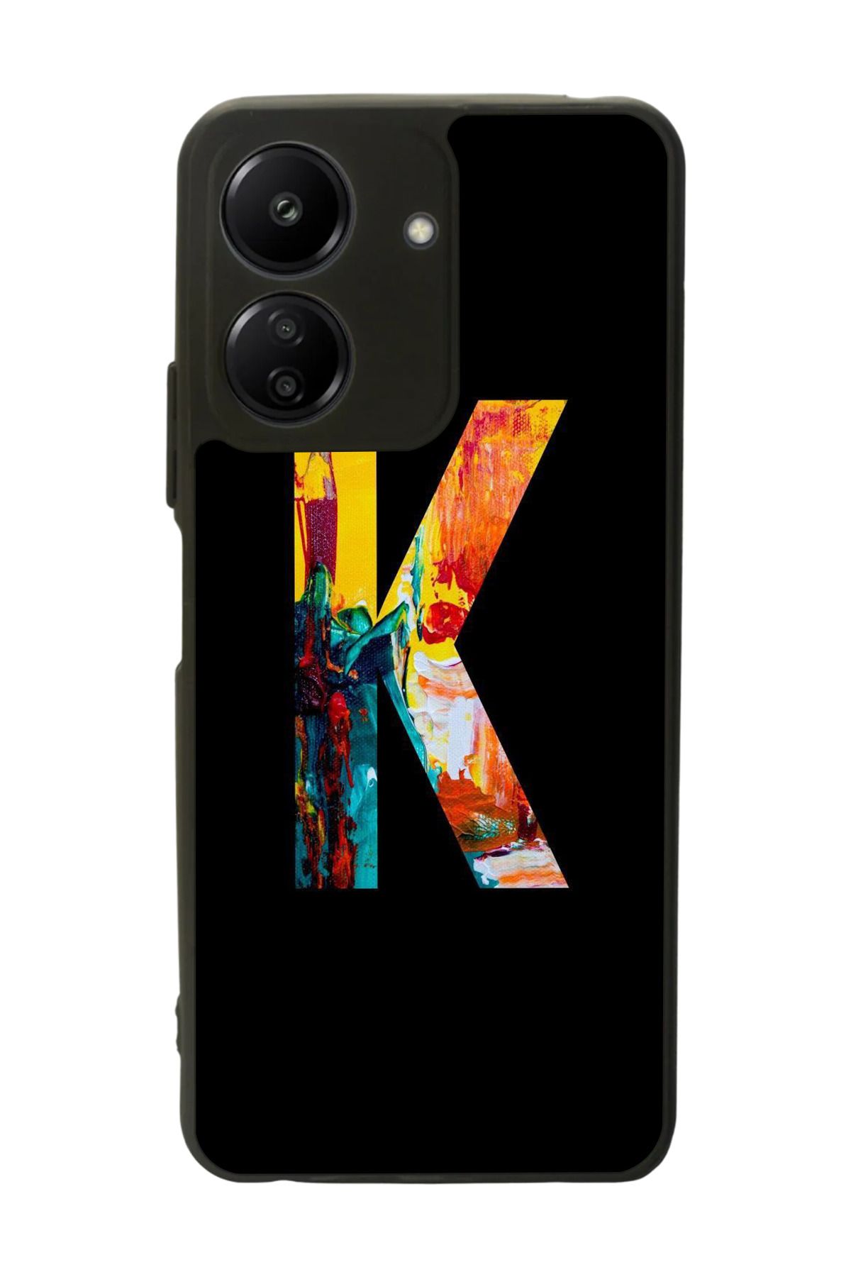 BGAKSESUAR Xiaomi Redmi 13C Uyumlu Mat Siyah Kılıf – Yumuşak Silikon, Koruyucu, Şok Emici Kapak