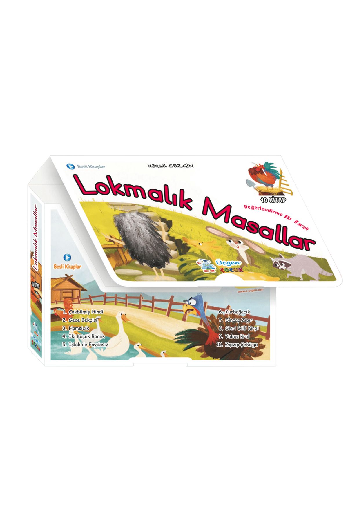 3K YAYIN Üçgen Yayıncılık Üçgen Çocuk LOKMALIK MASALLAR Hikaye Serisi 10 Kitap Sesli Kitaplar 2.SINIF 3.SINIF