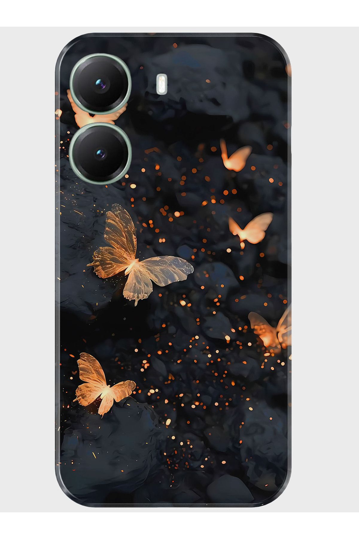 Activist Xiaomi Poco X7 Pro Kılıf Baskılı Silikon Kapak - altın_kelebek