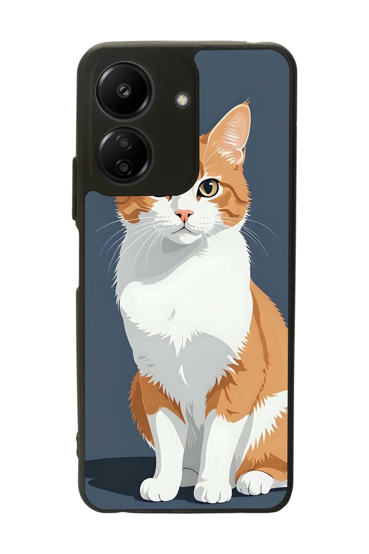 BGAKSESUAR Xiaomi Redmi 13C Uyumlu Mat Siyah Kılıf – Yumuşak Silikon, Koruyucu, Şok Emici Kapak