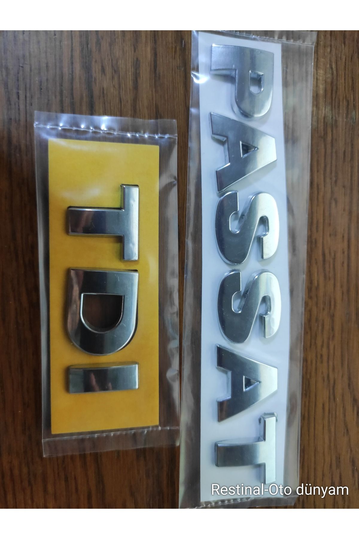 restinal Vw passat bagaj yazı + tdi bagaj yazısı Krom Arka Bagaj Yazısı Set