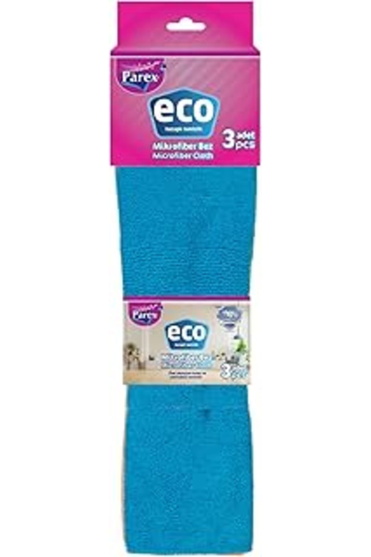Mu Art Ahşap Parex Eco 3’Lü Mikrofiber Bez Açık