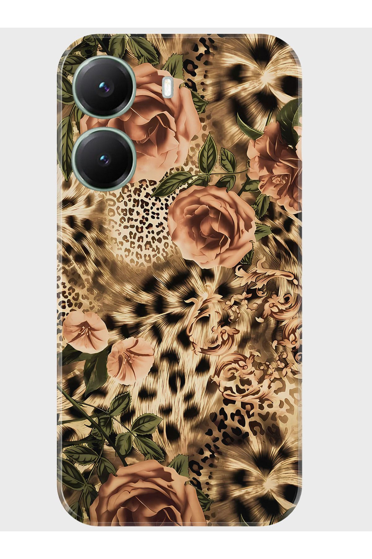Activist Xiaomi Poco X7 Pro Kılıf Baskılı Silikon Kapak - leopar_gül