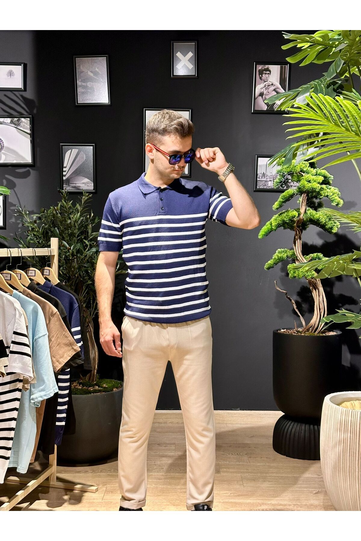 F&O Company Düğmeli Triko Polo Yaka Tişört