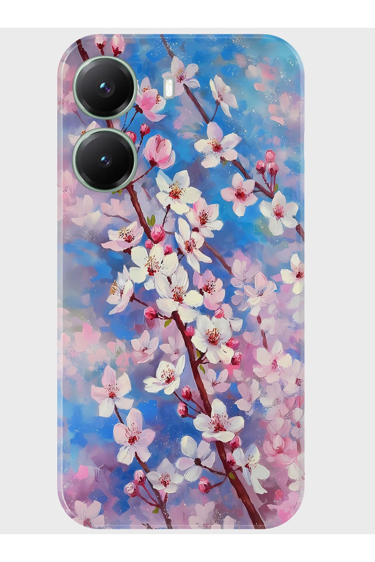 Activist Xiaomi Poco X7 Pro Kılıf Baskılı Silikon Kapak - beyazçiçek