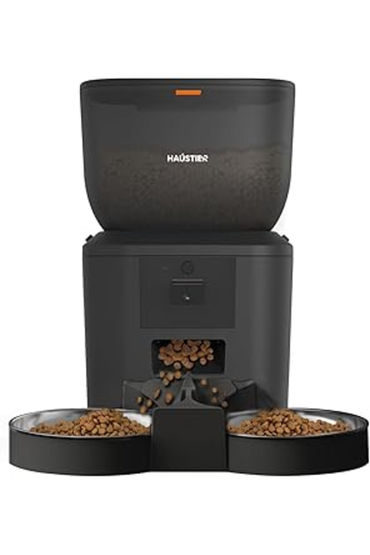 Mu Art Ahşap Haustier Qq029-Dual 1080P Gece Görüş Kameralı Akıllı Kedi Mama Kabı, Tuya App-Wifi Uzaktan Kontrol,