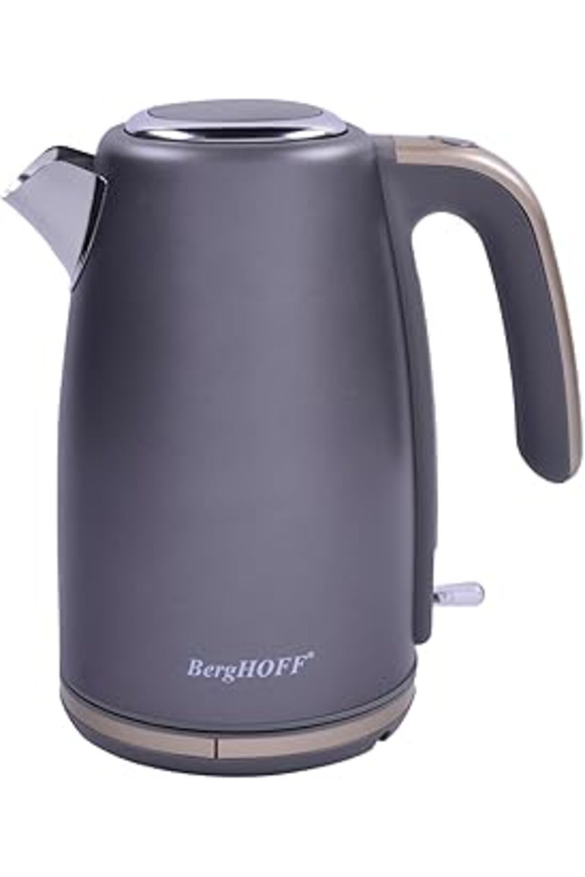 Mu Art Ahşap Berghoff Gem Pearl 1.7 Litre Gri Gold Modern Su Isıtıcı