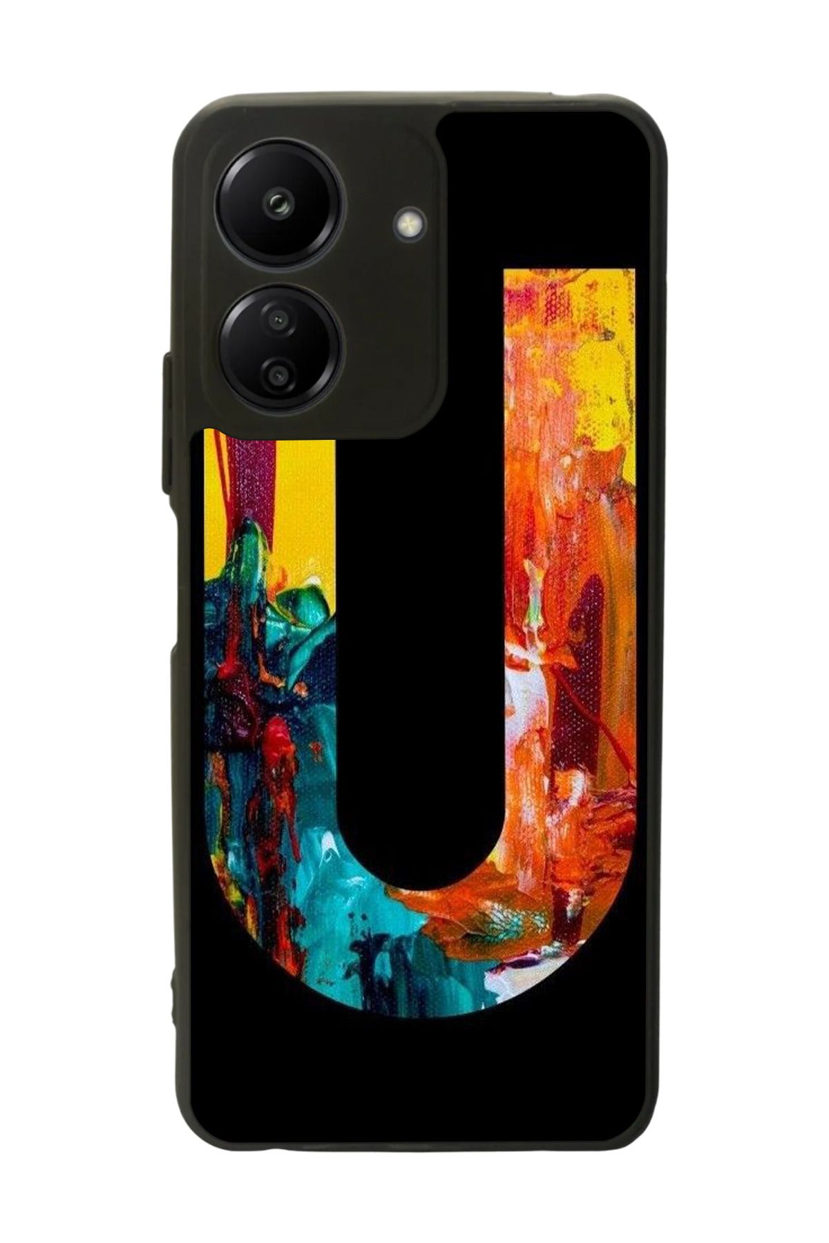 BGAKSESUAR Xiaomi Redmi 13C Uyumlu Mat Siyah Kılıf – Yumuşak Silikon, Koruyucu, Şok Emici Kapak